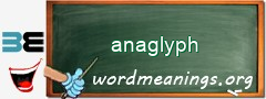 WordMeaning blackboard for anaglyph